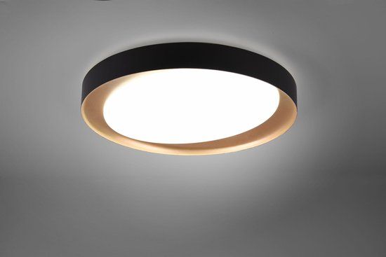 REALITY ZETA Plafondlamp - Zwart - Ø 48.5 cm - LED - Dimbaar - Incl. afstandsbediening