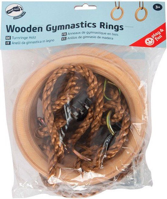 Small Foot - Houten Gymnastiek Ringen - 122 cm - Naturel