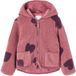 Vertbaudet Sherpa vest met capuchon en bloemenprint voor meisjes