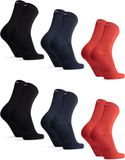 DANISH ENDURANCE Bamboe Sokken - Ademende Antizweet Sokken Zacht - Unisex - 6 Paar - Maat 43-47