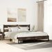 Maison Exclusive - Cadre de lit en métal sans matelas Chêne fumé 193x203 cm