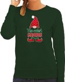 Bellatio Decorations Foute Kersttrui/Sweater Dames - Schattigste Gnoom - Groen - Kerst Kabouter XS