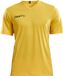 Craft Squad Jersey Solid SS Shirt Heren Sportshirt - Maat XXL - Mannen - geel/zwart
