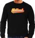 Bellatio Decorations Shoppartners Bv Zwarte fan sweater voor heren - Holland met Nederlandse wimpel - Nederland supporter - EK/ WK trui / outfit XL