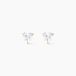 Salona Boucles D'oreilles Puces Or Jaune Salona Oxyde De Zirconium