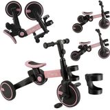 Momi FILO - 3-in-1 Kinderfiets - Loopfiets - Driewieler - Loopauto - Opvouwbaar - Met Pedalen - Roze