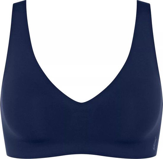 Sloggi Zero Feel - Comfort BH - Soft Bra 2.0 - Bralette - Naadloze bh top met sluiting - Zachte brede bandjes - XL - Blauw