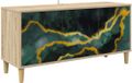 vidaXL Meuble TV WIJHE 102 x 33 x 50 cm Sonoma Bois traité
