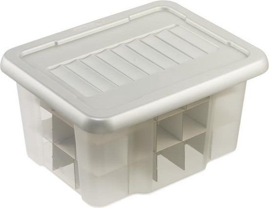 Sunware Nesta Kerstballen Opbergbox 24L - Grijs