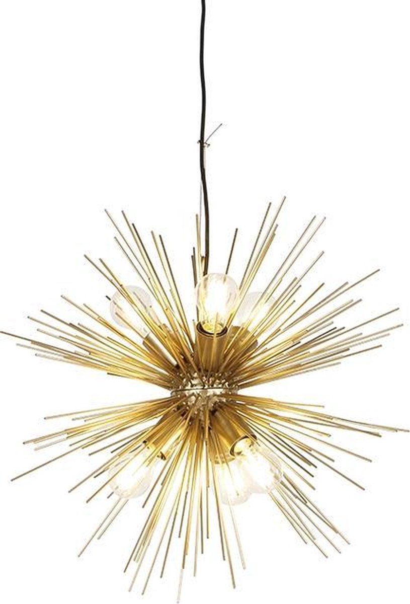QAZQA Broom Hanglamp - 6 Lichts - Ø 50 cm - Goud