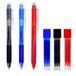 Raylu Paper - Uitwisbare balpen, intrekbaar, gelinkt, blauw, rood, zwart, 1 mm punt en 0,7 mm lijnbreedte (3 kleuren + reserveonderdelen)