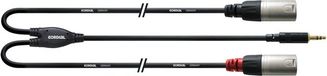 Cordial CFY 3 WMM-LONG Câble adaptateur audio - 3,00 m - Noir