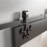 SOTECH Système de porte coulissante TAURUS 3 m roulement-Ø 70 mm noir