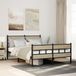 Maison Exclusive - Lit exclusif en métal, finition chêne Sonoma, sans matelas, dimensions 135x190 cm