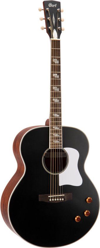 CORT COCJRETROVBM Westerngitarre, CJ-RETRO, Vintage Black Matte, Pickup