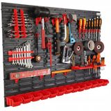 Merkloos / Sans marque Botle Gereedschapswand 116x80cm met 13 bakjes voor garage en werkplaats