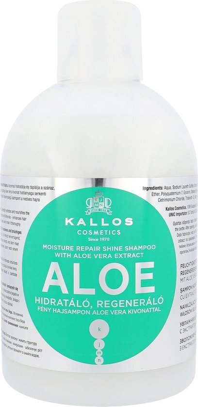 Kallos Aloe Vera Moisture Repair Shine Shampoo 1000 Ml