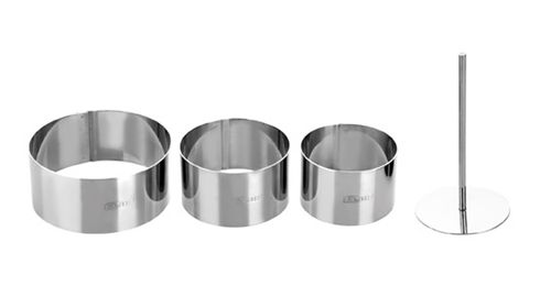 Ibili 716090 - Accessoires voor taartdecoratiehulpmiddelen - zilver