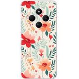 Xiaomi Redmi 14C 4G Flower wall bedrukt siliconen hoesje