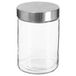 Well Home voorraaddoos van glas en roestvrij staal, 1,2 l, Ø 11 cm