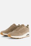 Skechers Uno Heren Sneakers - Bruin - Maat 45