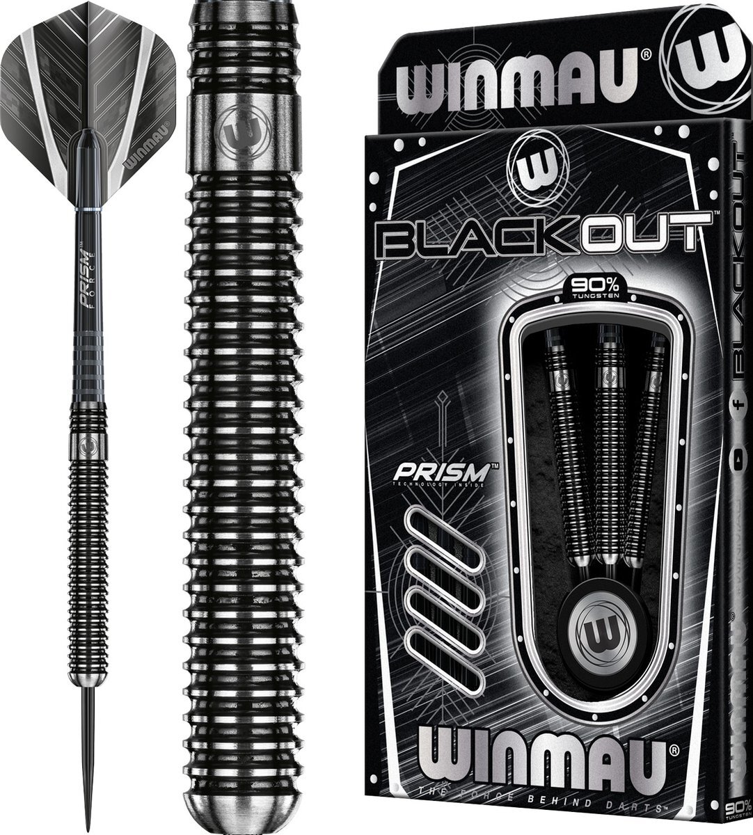 WINMAU - Blackout Steeltip Tungsten Dartpijlen Professioneel - 21g