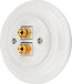 Retro HiFi Hotte encastrable pour haut-parleurs Hi-Fi vintage, porcelaine, 2 voies, modèle PR1, blanc