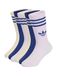 ADIDAS ORIGINALS Sokken '3-Stripes Crew 6 Pairs Kids' bleu marine / jaune pastel / lilas clair