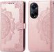 iMoshion Hoesje Oppo A98 - Book Case - Rosé Goud - Met Pasjeshouder