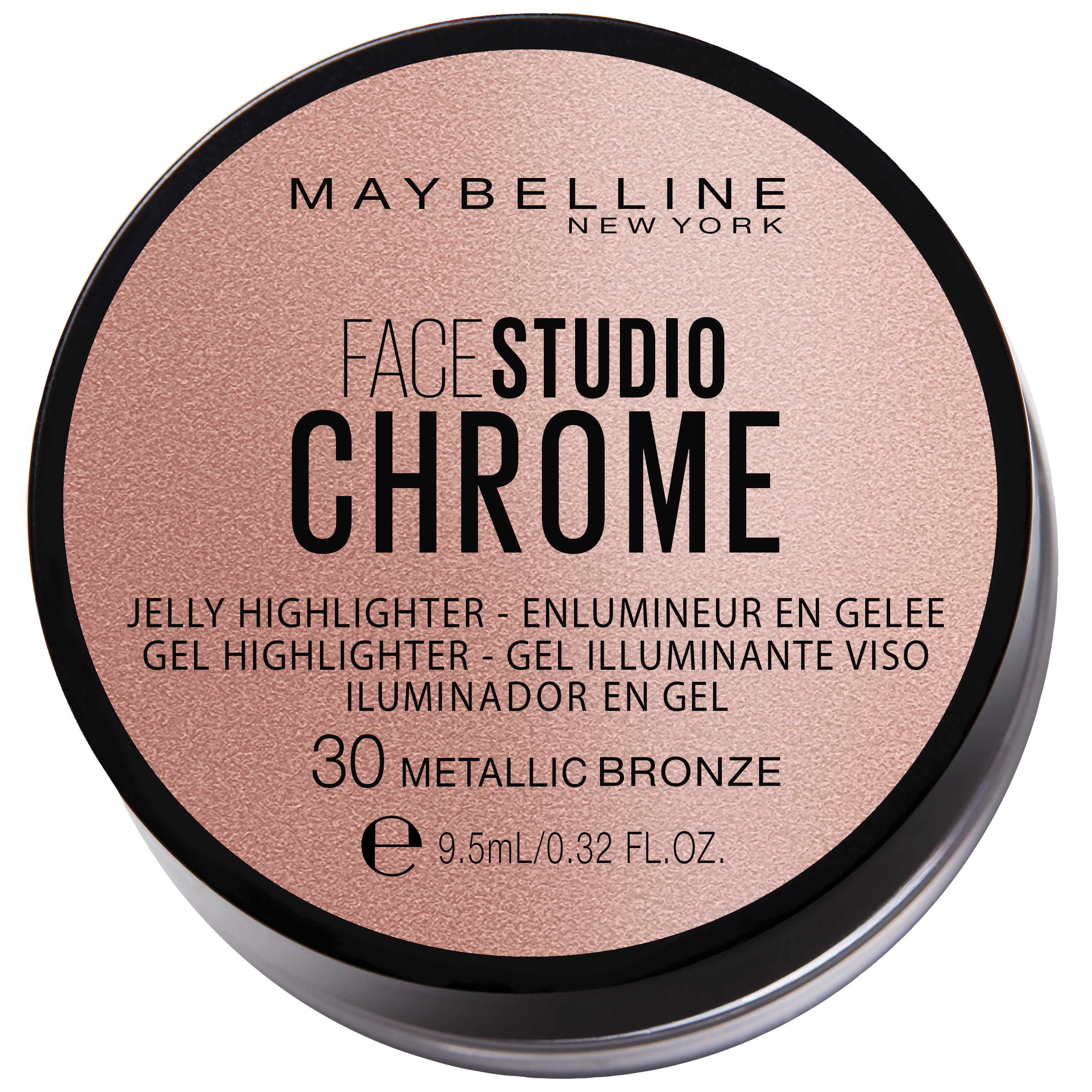 Maybelline Facestudio Chrome Jelly Highlighter - 30 Metallic Bronze - Highlighter - 9,5 ml
