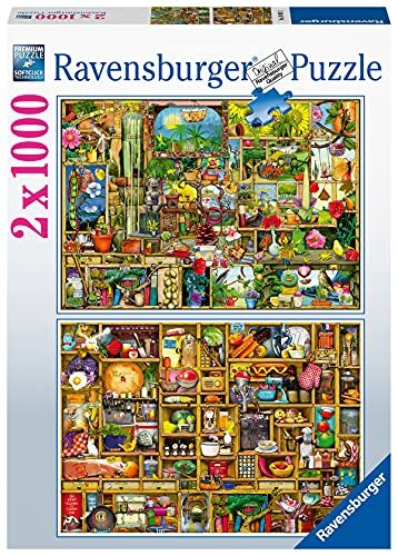 Ravensburger Colin Thompson - 2 x 1000 stukjes legpuzzels voor volwassenen en kinderen vanaf 14 jaar [Amazon Exclusive]