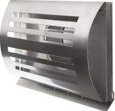 Paneir Airdesigns Design gevelkap PREMIUM LINE -DELTA- Ø 100mm met grofmazig gaas - RVS
