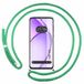 Tumundosmartphone Transparante beschermhoes voor Oppo A80 5G, met koord in watergroen