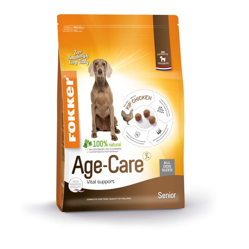 Fokker Dog Age-Care Kip - Hondenvoer - 2.5 kg