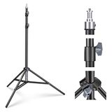NEEWER Fotografie Light Stand 2.85-6.6ft/87-200cm, Veerbelaste Aluminium Statief Stand met ø28mm Dikkere Buis Diameter voor Ring Licht/LED Licht/Strobe Flash/Softbox, Max Belasting 22 Lbs, ST-200