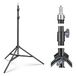 NEEWER Fotografie Light Stand 2.85-6.6ft/87-200cm, Veerbelaste Aluminium Statief Stand met ø28mm Dikkere Buis Diameter voor Ring Licht/LED Licht/Strobe Flash/Softbox, Max Belasting 22 Lbs, ST-200