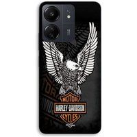 Harley Davidson Hoesje voor Xiaomi Redmi 13C 4G mini-poster met adelaar-logo Maniacase