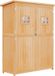 Abri de jardin sans marque - Bois - Deux fenêtres - Rangement d'outils - Double porte