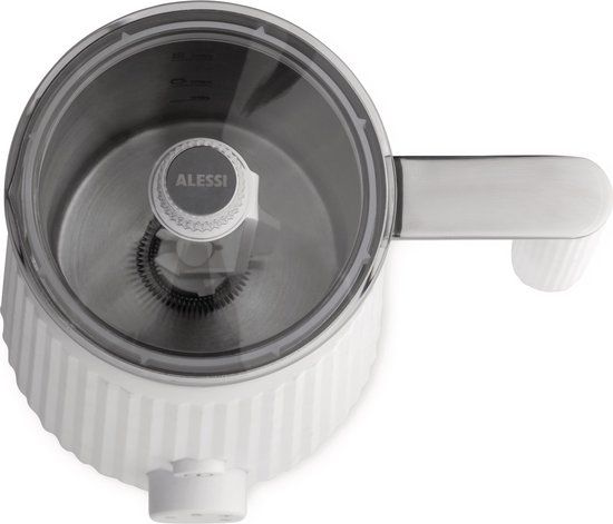 Alessi Plissé Melkopschuimer - Wit - 0.35 l