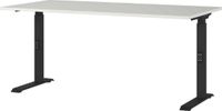 Germania Bureau Cornel - 160x80x91cm - Lichtgrijs/Zwart
