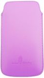 Urban Monkey Telefoonhoesje met treklip en microvezel bekleding voor smartphone tot 5 inch violet