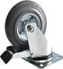 Ben Tools Benson Zwenkwieltje met rem - 4x - rubber - draagkracht 100 kg - 125 mm