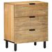 vidaXL - Nachtkastje - 50x33x60 cm - massief mangohout - bruin