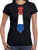 Bellatio Decorations Verkleed shirt voor dames - Zwart - XS