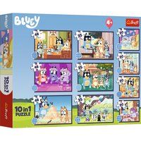 Trefl - Bluey: Het verhaal van Bluey - 10-in-1, 10 puzzels, van 20 tot 48 stukjes