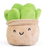 LITTLE Living Nature Monstera Groenplant, pluche, zacht speelgoed, cadeau voor kinderen