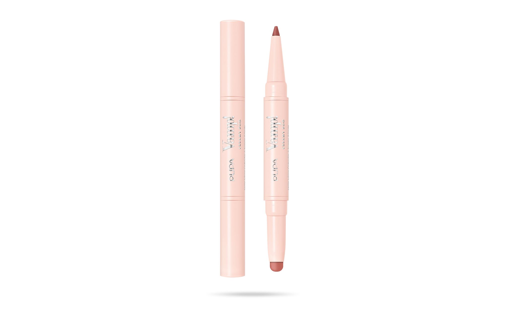 PUPA Milano Vamp! Creamy Duo - 007 Peach Nude - Lip Pencil & Shiny Lipstick
