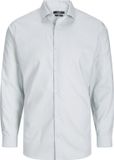Jack & Jones Overhemd Jprblaparker Shirt L/s Noos 12227385 Iceberg Green/slim Fit Mannen Maat - XXL