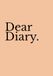Dear Diary. Peach Sorbet Edition: An Aesthetic Activity & Journaling Book for Teen Girls