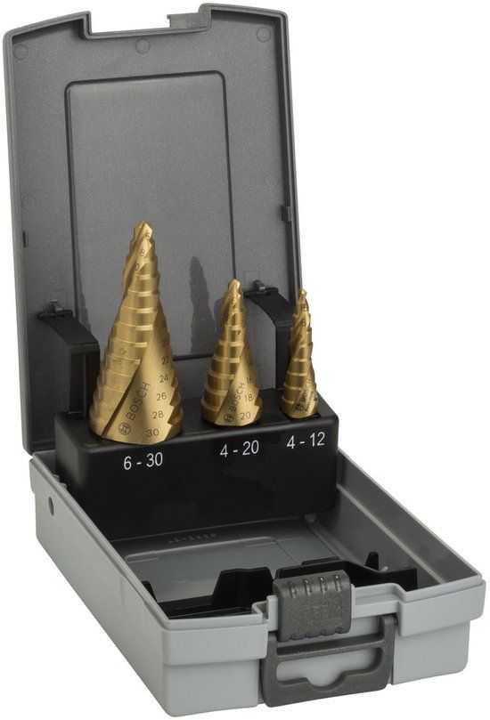 Bosch Stappenboor HSS-TiN Set 3-delig